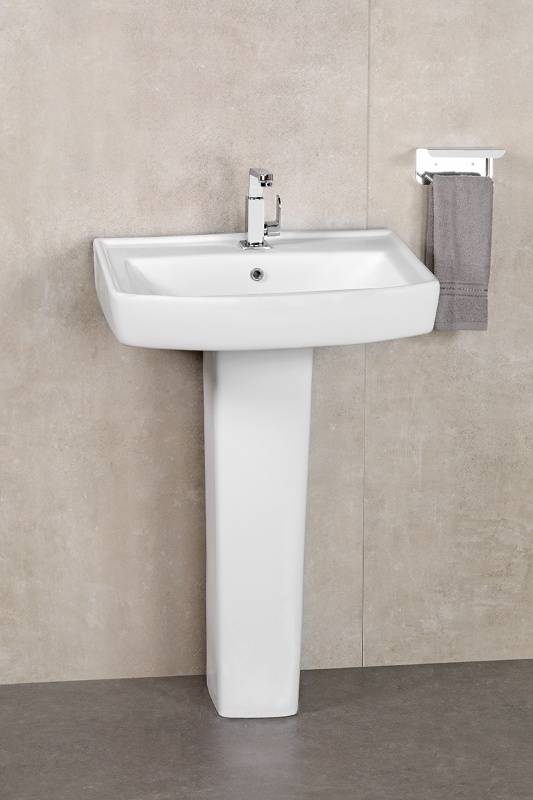 Basin With Pedestal Set White